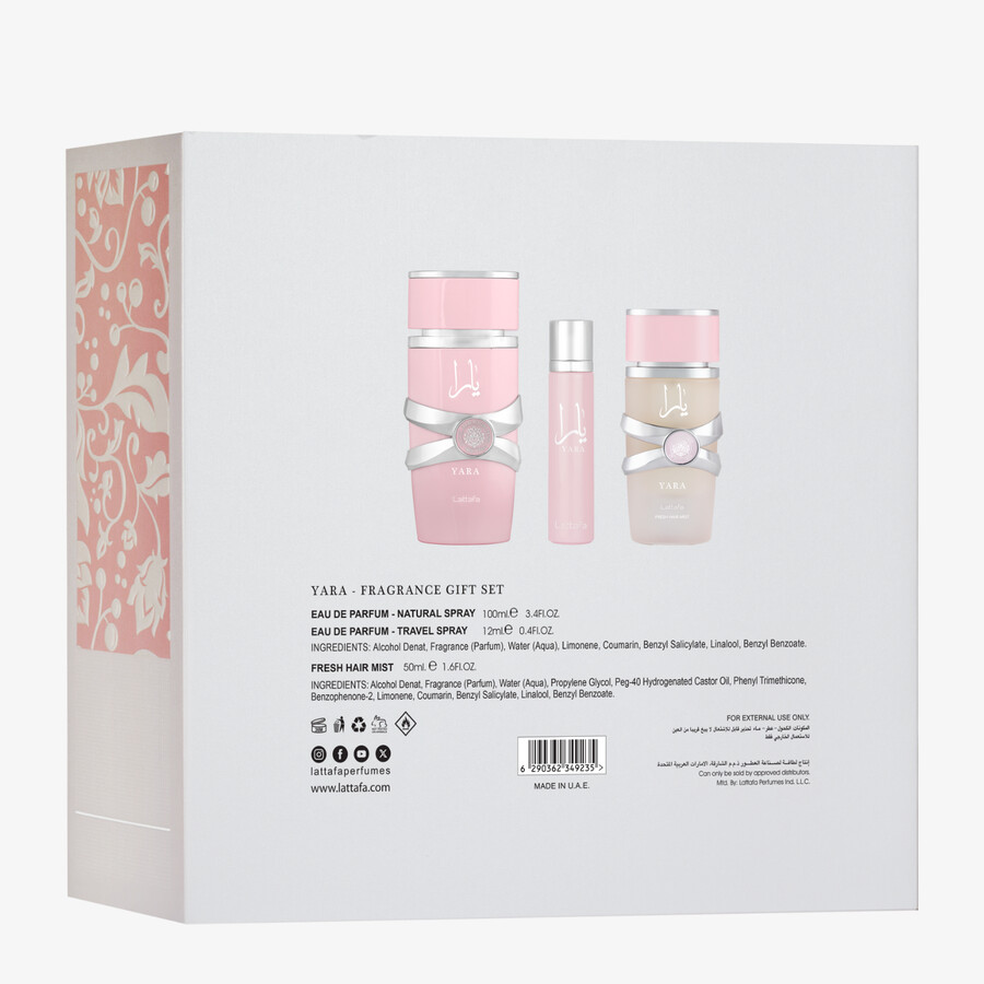 set de regalo de 3 piezas yara